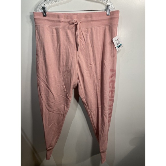 reebok womens pink sweat pants size XL extra large with pockets - Picture 5 of 7